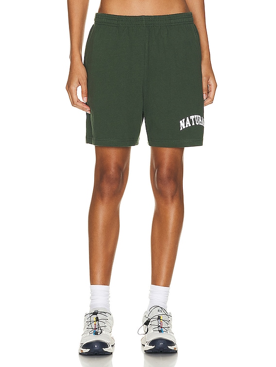 Museum of Peace and Quiet Natural Sweat Shorts in Forest | FWRD