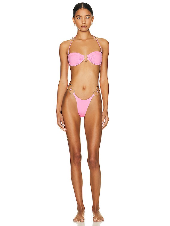 Monica Hansen Beachwear Icon Bikini Bottom in Pink Panther | FWRD