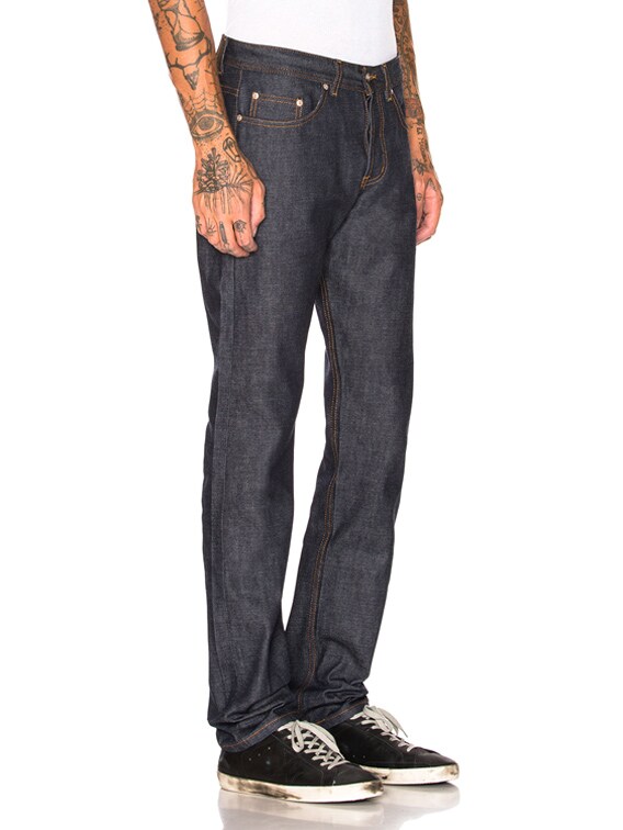 weird guy dirty fade selvedge