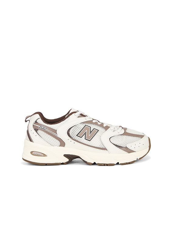 New Balance MR530ASM in Turtledove, Angora, & Mushroom | FWRD