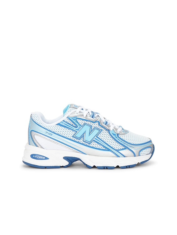 New Balance 740 Sneaker in Blue Agate, White, & Sky Blue | FWRD