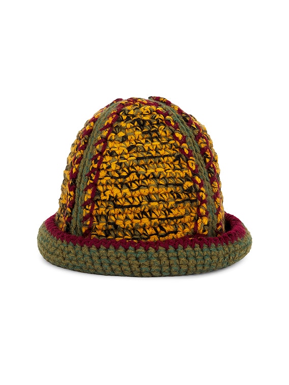 Nicholas Daley Hand Knitted Bucket Hat in Olive | FWRD