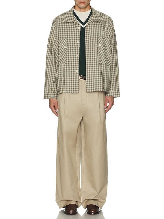 Nicholas Daley Classic Two Pocket Shirt in Green | FWRD Nicholas Daley Classic Two Pocket Shirt in Green | FWRD