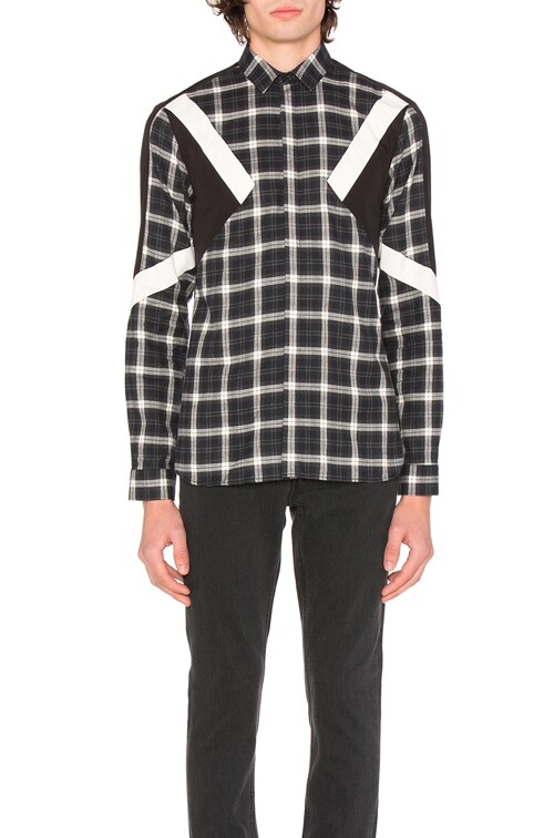 Neil Barrett Shirt Mens Size 42 16.5 Blue Long Sleeve