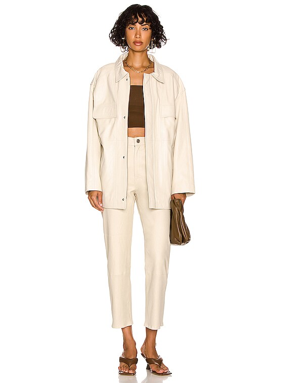 NOUR HAMMOUR Zakary Jacket in Porcelain | FWRD