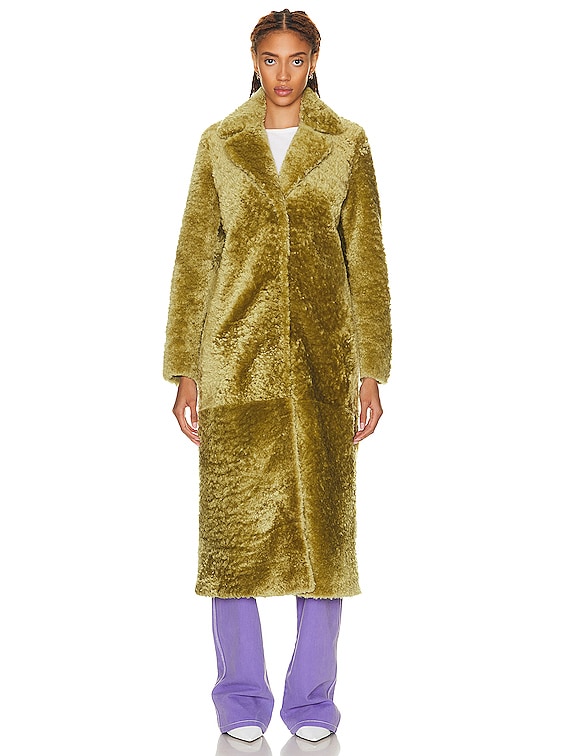 NOUR HAMMOUR Mila Coat in Pistachio | FWRD NOUR HAMMOUR Mila Coat in Pistachio | FWRD