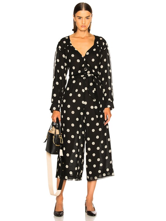 nanushka polka dot dress