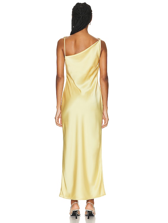 Nanushka Lennie Dress in Yellow | FWRD