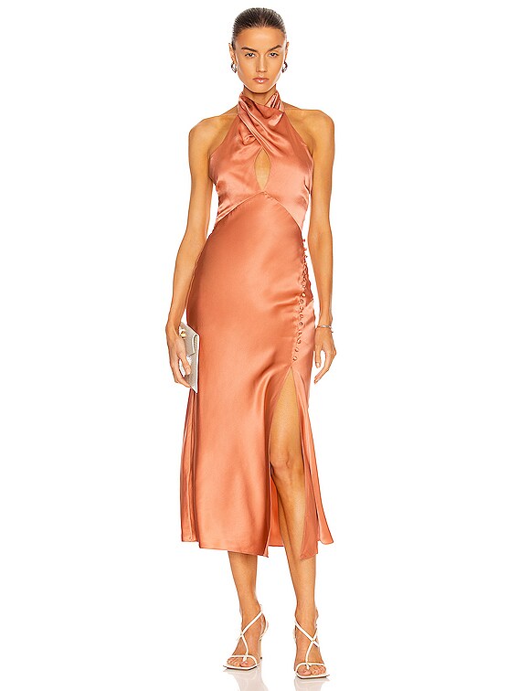 Nicholas orange dress hotsell