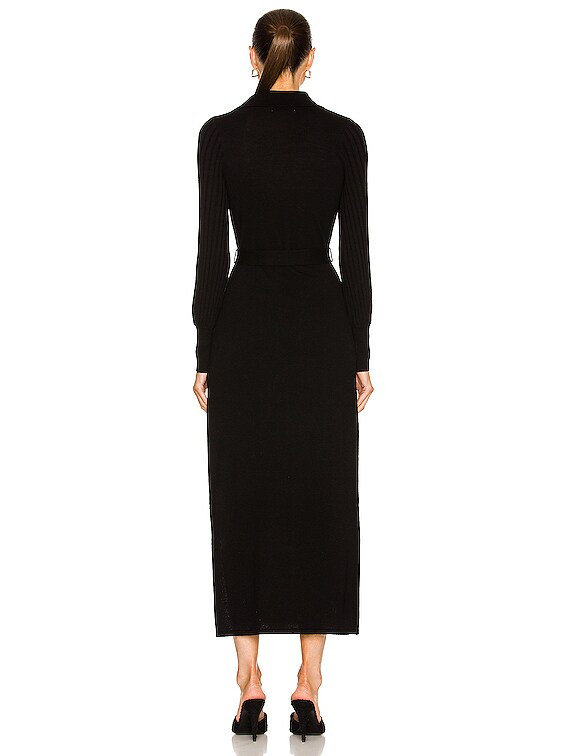 adaline knit dress Manire de Voir Adeline Knit & Satin Maxi Dress