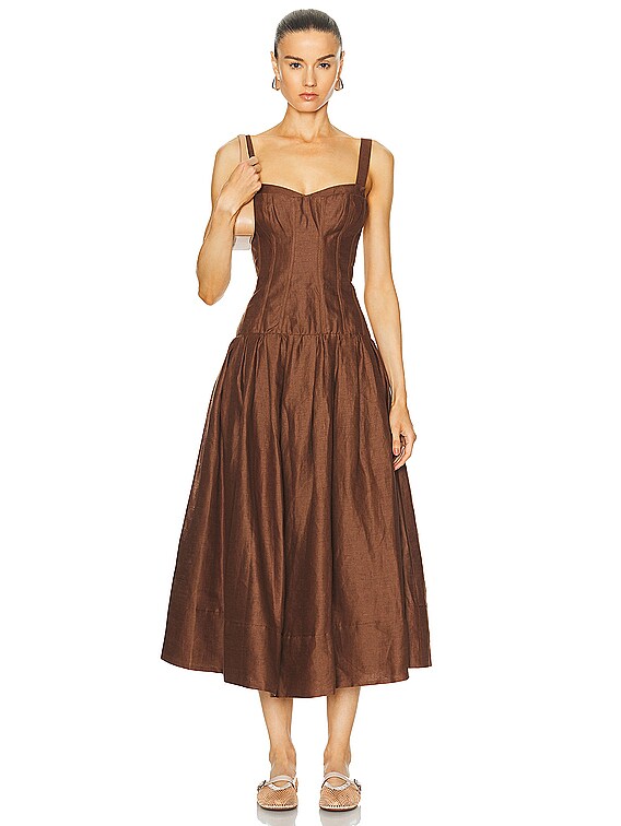 white christmas dresses Women Renaissance Cottage Core Corset Stays & Cotton Dress main image 0