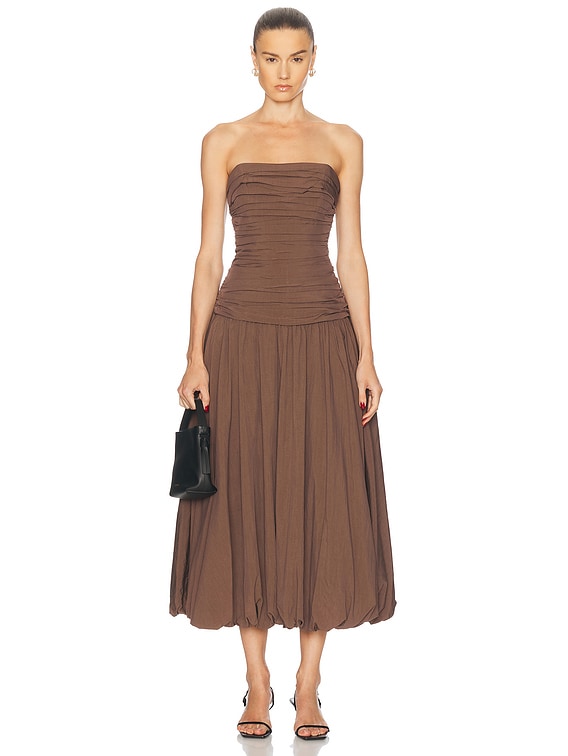 Strapless Midi Dress