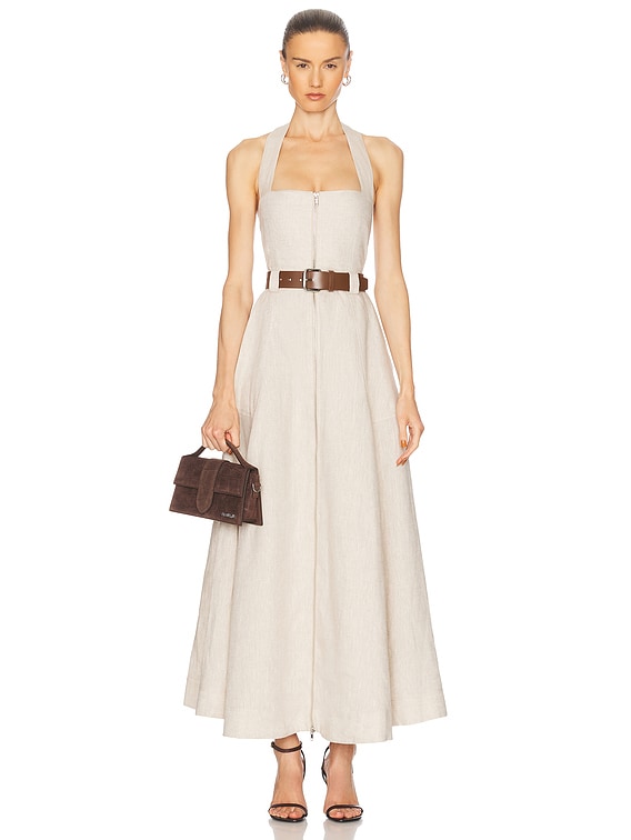 jolene chambray midi dress Chambray Button-Up Midi Dress