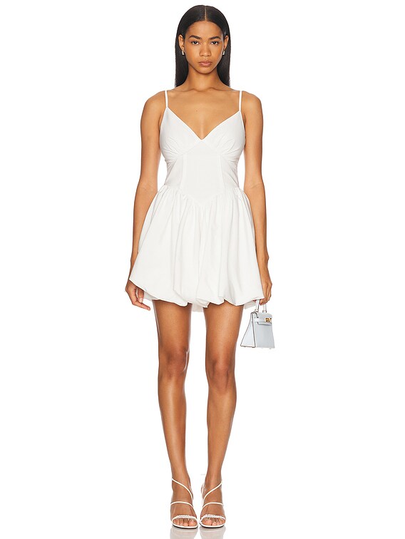 NICHOLAS Apaline Sleeveless Mini Dress in Ivory | FWRD NICHOLAS Apaline Sleeveless Mini Dress in Ivory | FWRD