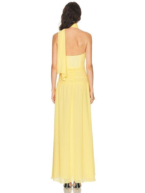 arella maxi dress NICHOLAS Arella Dress in Lemon