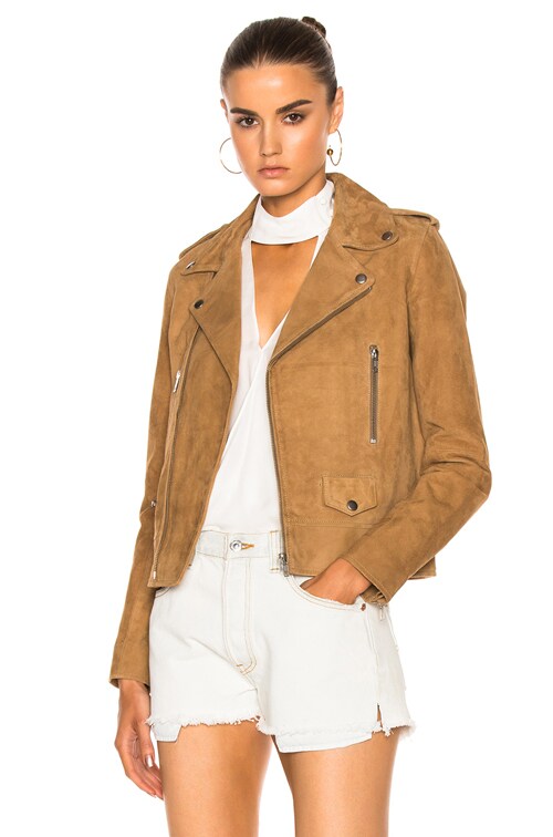 suede zip jacket