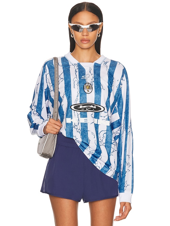 Nike M Nike Air Victory Long Sleeve Jersey in Psychic Blue, Light