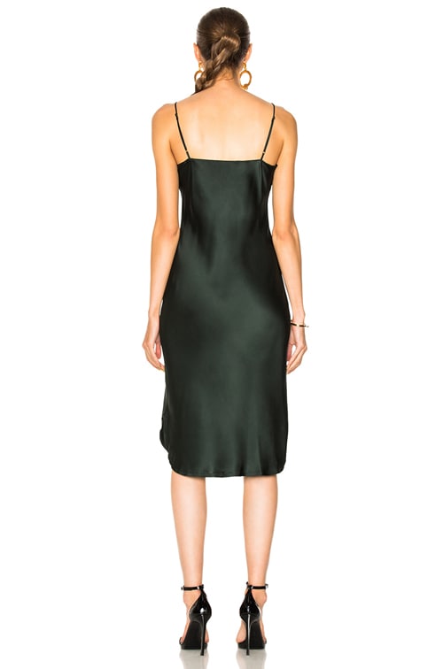 NILI LOTAN for FWRD Short Cami Dress in Pine Green | FWRD
