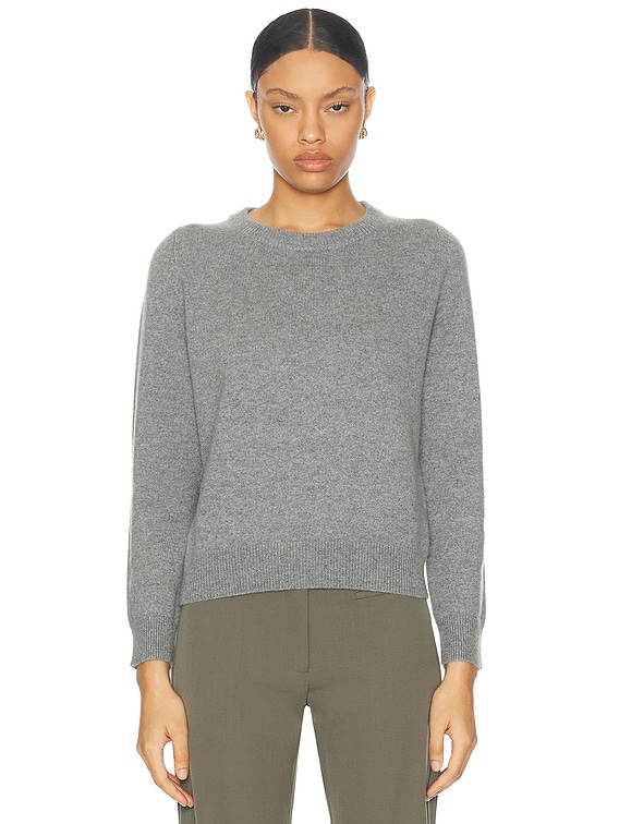 NILI LOTAN Nora Sweater in Medium Grey Melange | FWRD