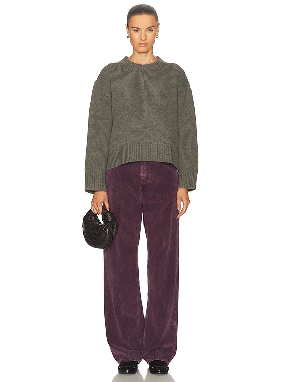 NILI LOTAN Haisley Sweater in Army Green | FWRD