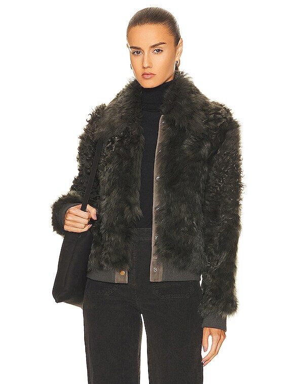 nili lotan tessa shearling bomber jacket