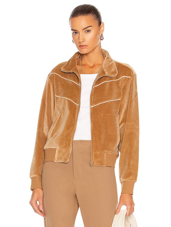 NILI LOTAN Andreas Track Jacket in Camel | FWRD