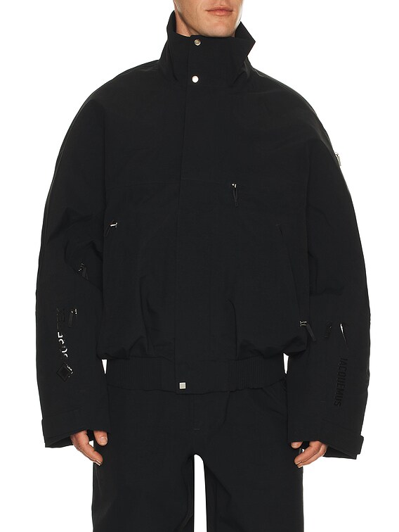 Nike x Jacquemus Gtx 2 in 1 Jacket in Black & Light Orewood Brn | FWRD