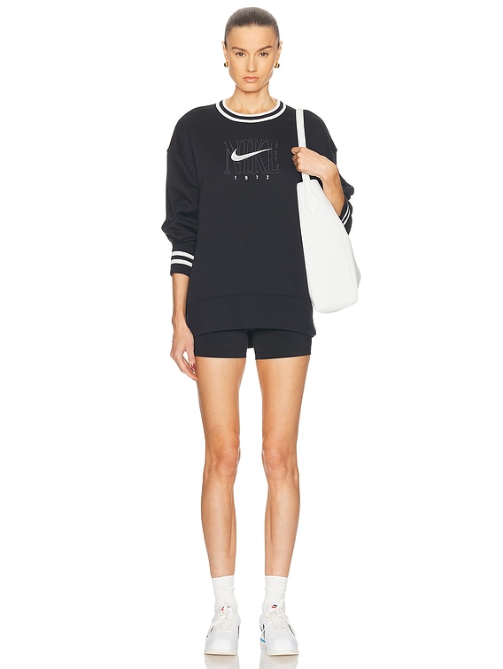 Nike Phoenix Fleece Graphic Oversized Long Crewneck