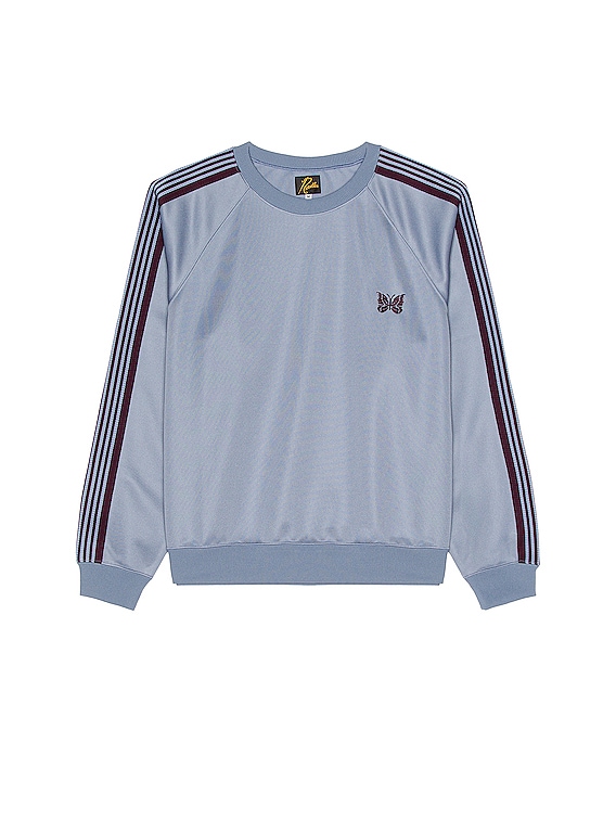 Needles Track Crew Neck Shirt in Sax Blue | FWRD