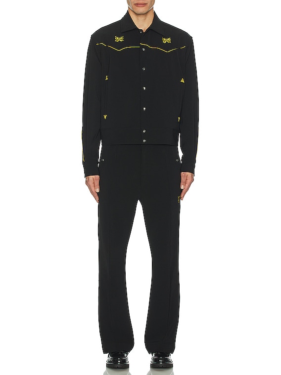 Needles Piping Cowboy Jacket ブラック白 Needles - Piping Cowboy Jacket | HBX - Globally Curated