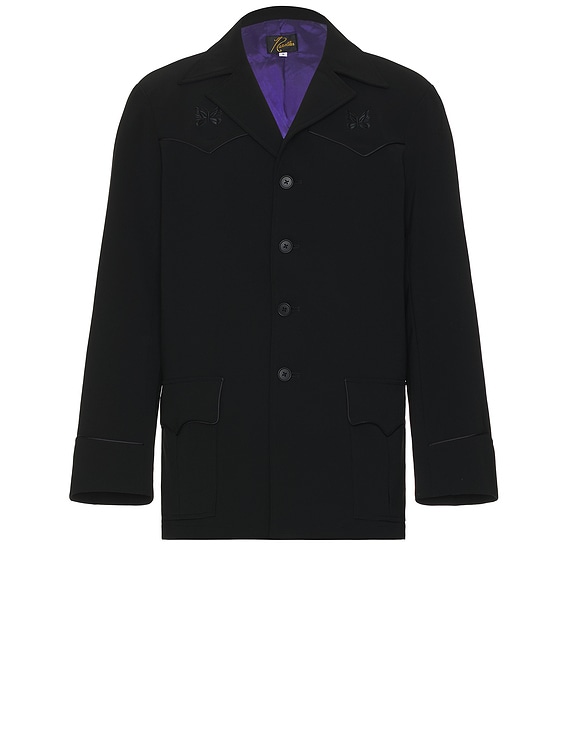 Needles Western Leisure Jacket Double Cloth In Black in Black | FWRD