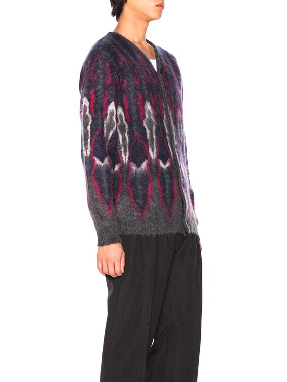 needles psychedelic mohair cardigan