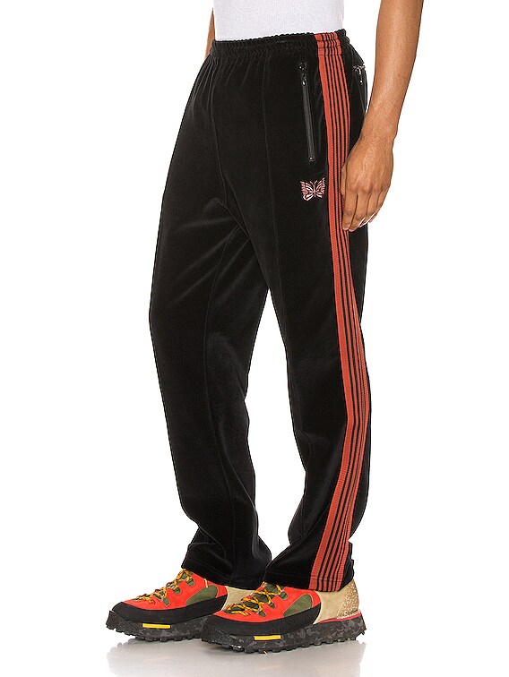 Needles Narrow Track Pant in Black | FWRD