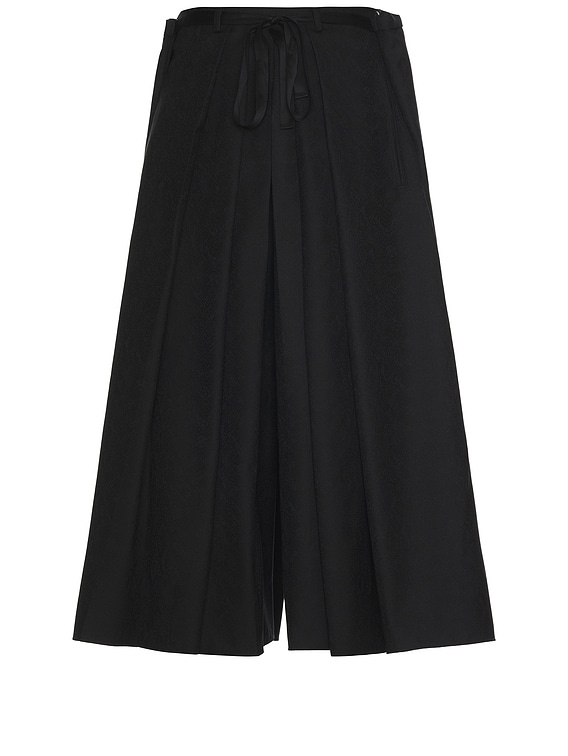 コグマワコマリア24FWPLEATEDTROUSERS TYPE-2 TIGHT / PLEATED TROUSERS (TYPE-2) （BLACK）