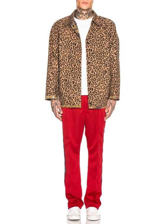 Needles Narrow Track Pant in Red | FWRD