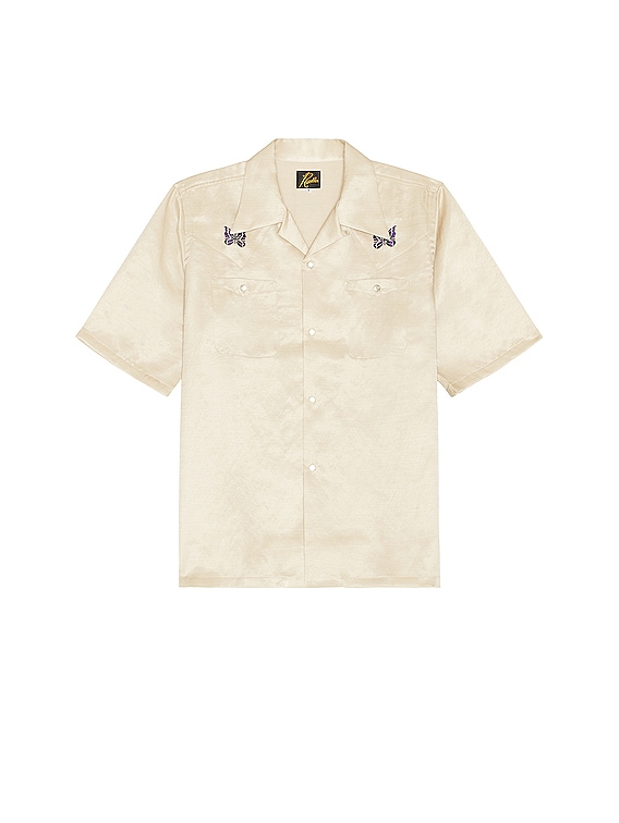 Needles Short Sleeve One Up Shirt in Beige | FWRD