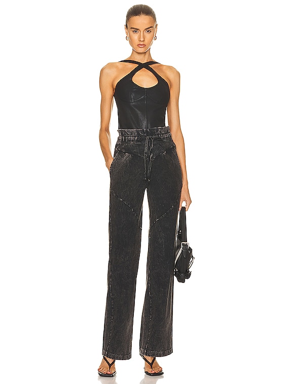 Noam Cheri Tank Top in Black Wax | FWRD