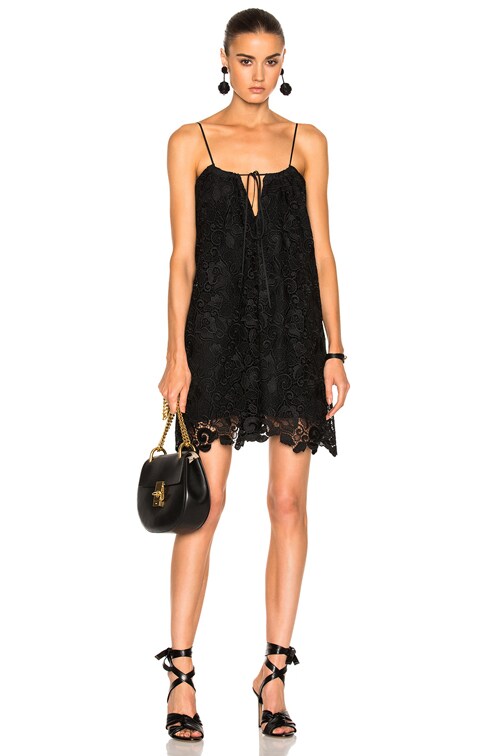 No. 21 Lace Mini Dress in Black | FWRD No. 21 Lace Mini Dress in Black | FWRD