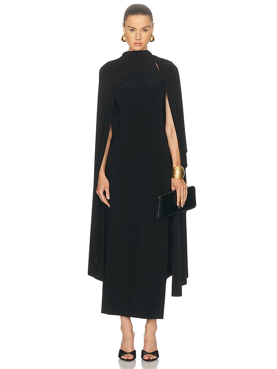 Norma Kamali x Lifestyle Wrap Shawl in Black | FWRD