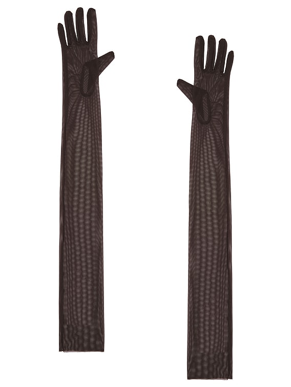 【Norma Kamali】 Longグローブ Norma Kamali Long Gloves in Espresso | FWRD