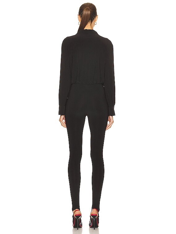 Norma Kamali Shirt Legging in Black