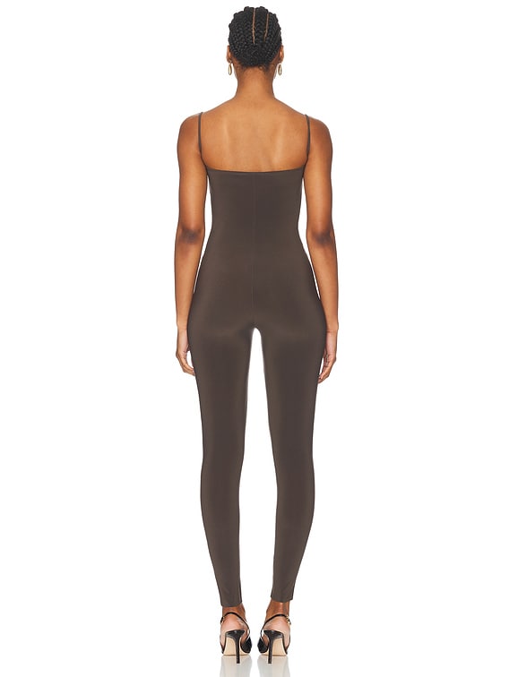 Strapless Shirred Front Catsuit