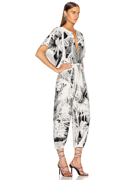 norma kamali rectangle jog jumpsuit