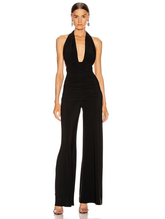 norma kamali black jumpsuit
