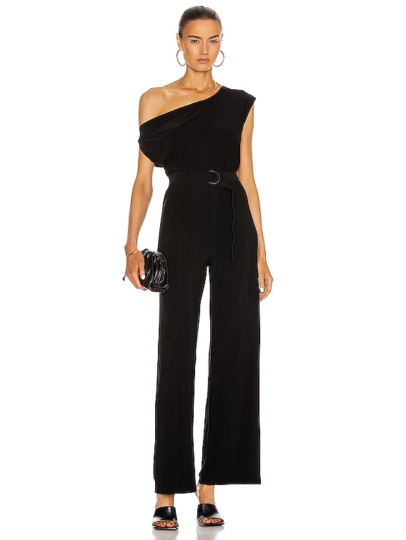 Norma Kamali Drop Shoulder offers Jumpsuit in Black