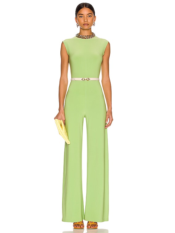 Norma Kamali Sleeveless Jumpsuit in Gemini Green | FWRD