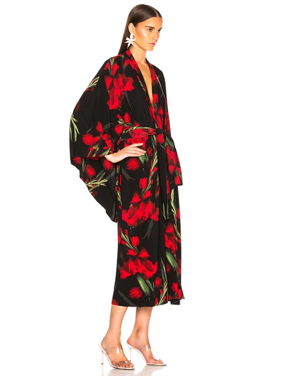 calf length wrap dress