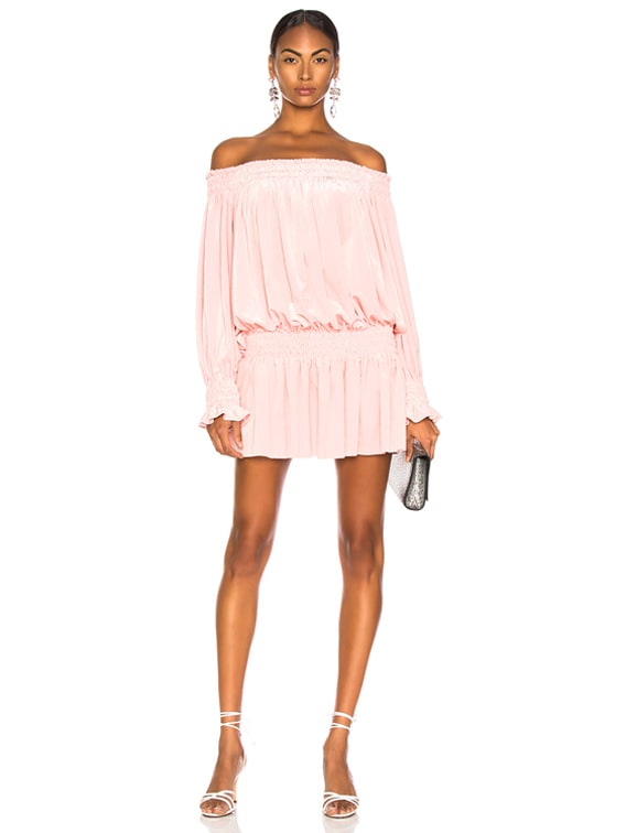 Norma Kamali Peasant Dress in Dusty Pink | FWRD Norma Kamali Peasant Dress in Dusty Pink | FWRD