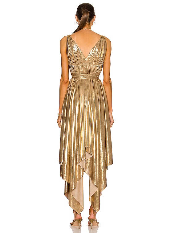 norma kamali gold dress Pickleball Diana W/ Bow ST2263LMT76892 Gathered sequined gown