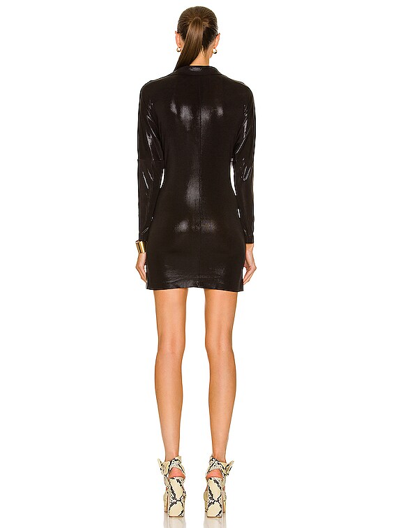 knee length dresses for ladies Norma Kamali Women's Super Oversized BF NK Shirt Flared Mini Dress